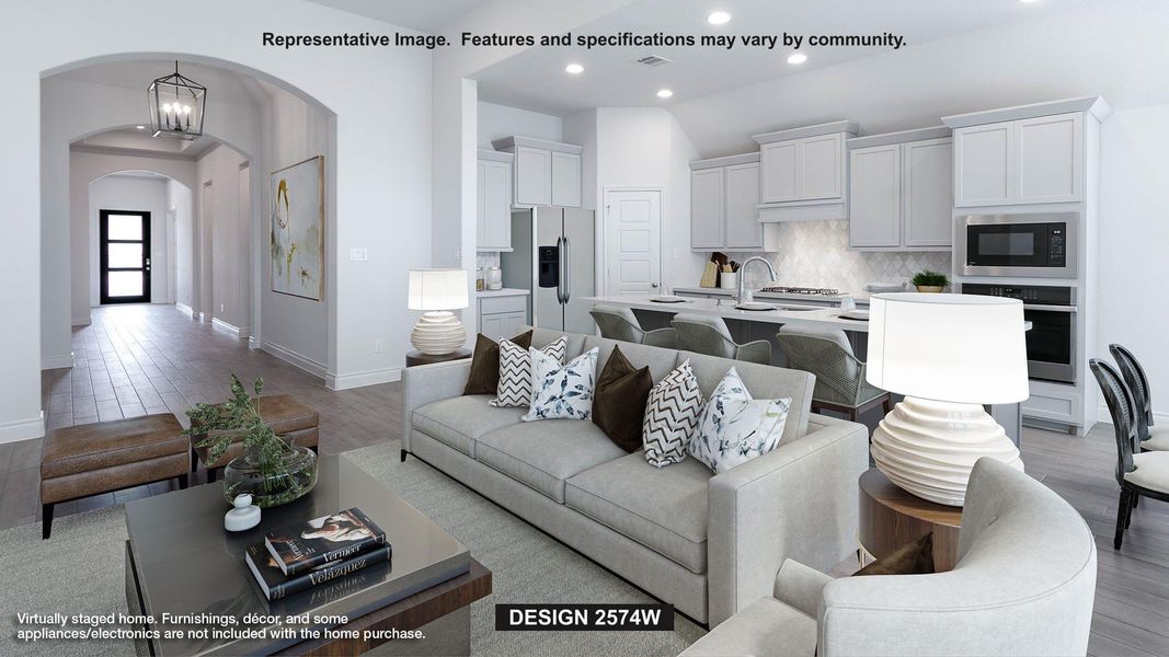 Furnished interior view inside a new home in Parmer Ranch, Georgetown (Image 9).