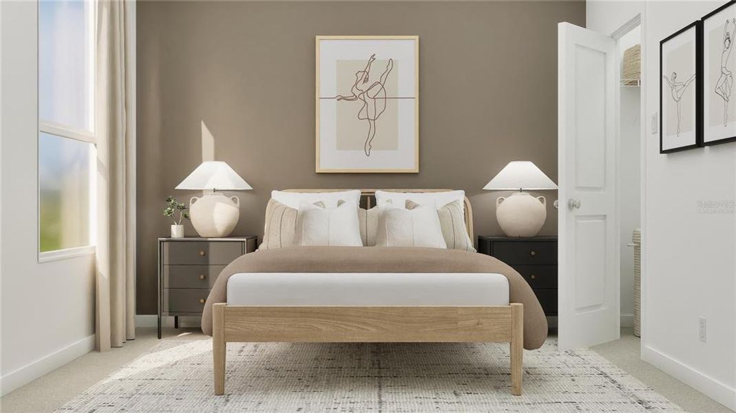 Furnished interior view inside a new home in Wellness Ridge, Clermont (Image 14). Furnished interior view inside a new home in Wellness Ridge, Clermont (Image 14).