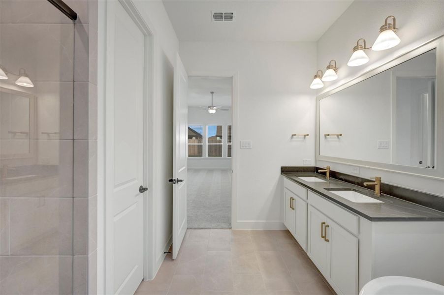 Furnished interior view inside a new home in Riceland - Enclave Collection, Mont Belvieu (Image 6).