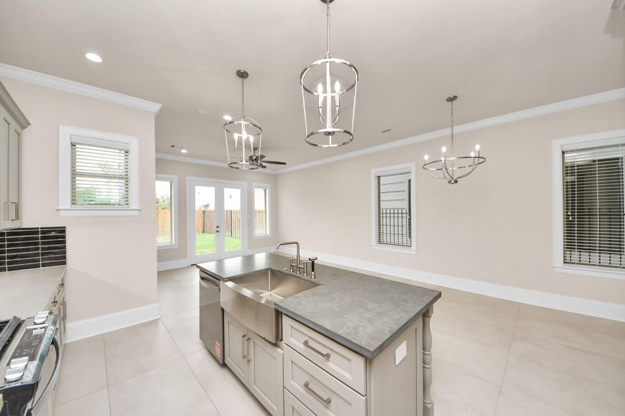 Furnished interior view inside a new home in , Houston (Image 12).