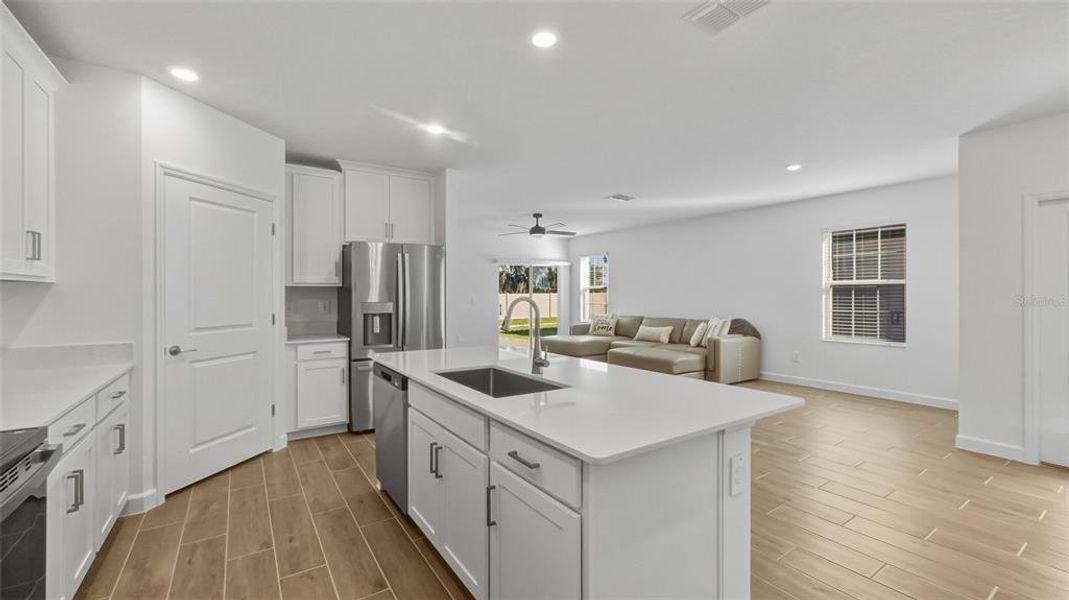 Furnished interior view inside a new home in Mirada Active Adult: Active Adult Lagoon Villas, San Antonio (Image 9). Furnished interior view inside a new home in Mirada Active Adult: Active Adult Lagoon Villas, San Antonio (Image 9).