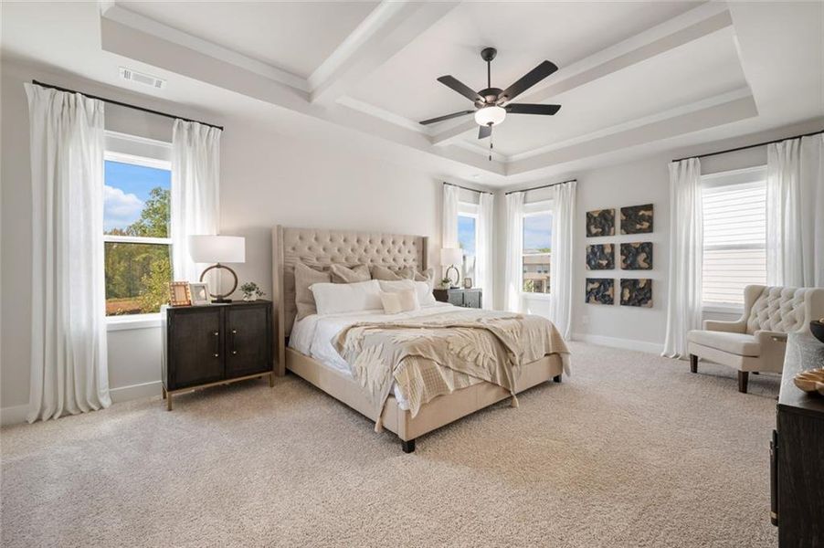 Furnished interior view inside a new home in Ponderosa Farms Manor, Gainesville (Image 21).