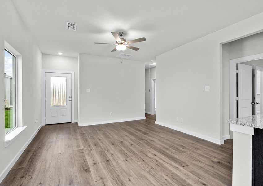 The family room is spacious. The family room is spacious.