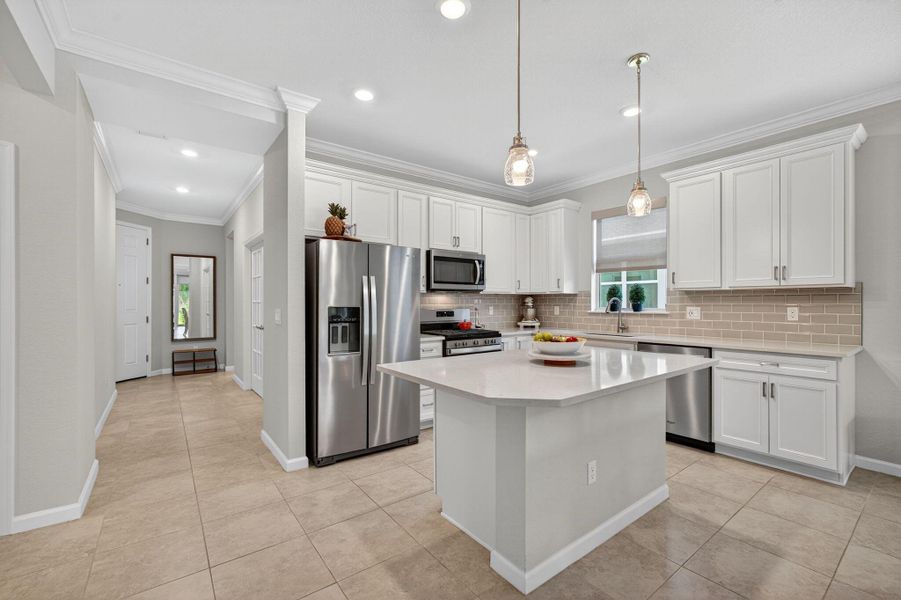 Furnished interior view inside a new home in , Port St. Lucie (Image 19).
