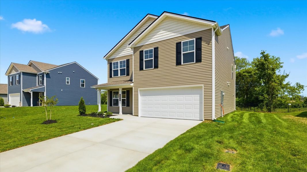 Front exterior of a new home in Oak Hill, Vonore, TN, highlighting curb appeal (Image 20).