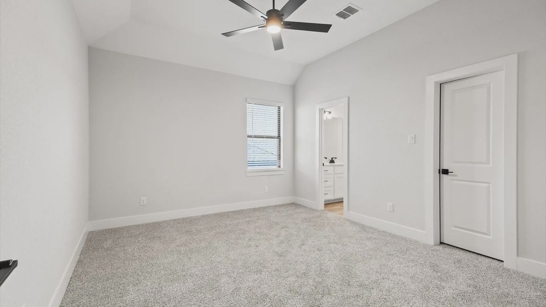 Representative unfurnished interior of a home built from the Raegan by Chesmar Homes in Sweetwater, Austin (Image 19). Representative unfurnished interior of a home built from the Raegan by Chesmar Homes in Sweetwater, Austin (Image 19).