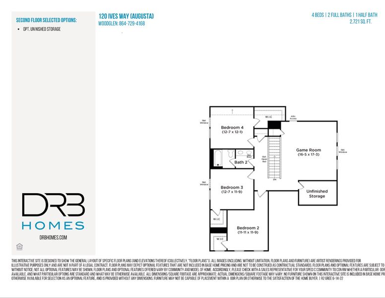 2D floor plan layout of this home in Woodglen, Piedmont, SC (Image 5).