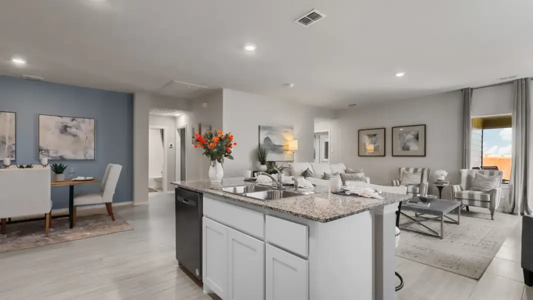 Furnished interior view inside a new home in Rosewood at Beltmill, Fort Worth (Image 7).