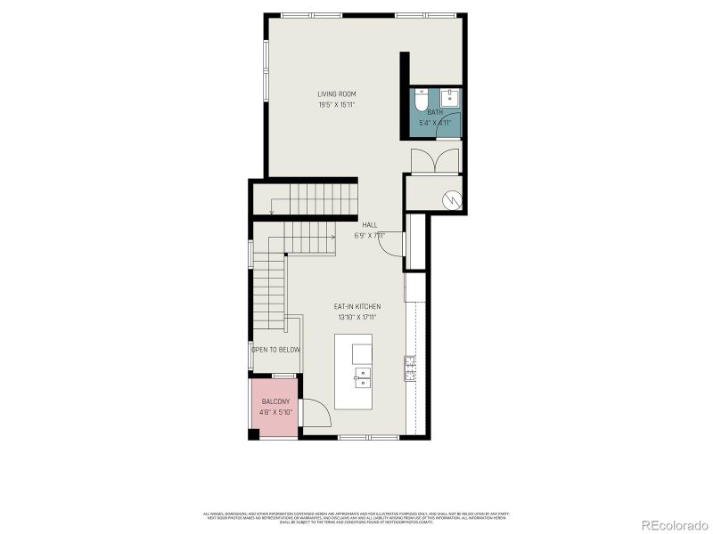 2D floor plan layout of this home in , Highlands Ranch, CO (Image 6).