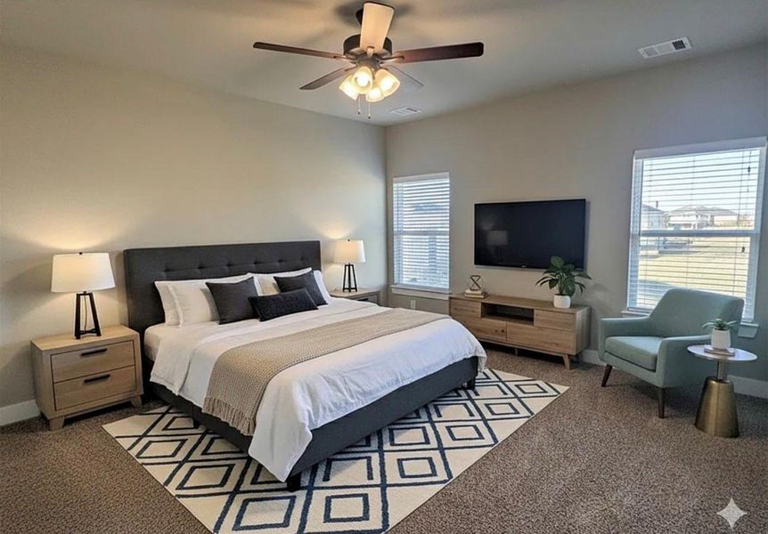 Furnished interior view inside a new home in , College Station (Image 10). Furnished interior view inside a new home in , College Station (Image 10).