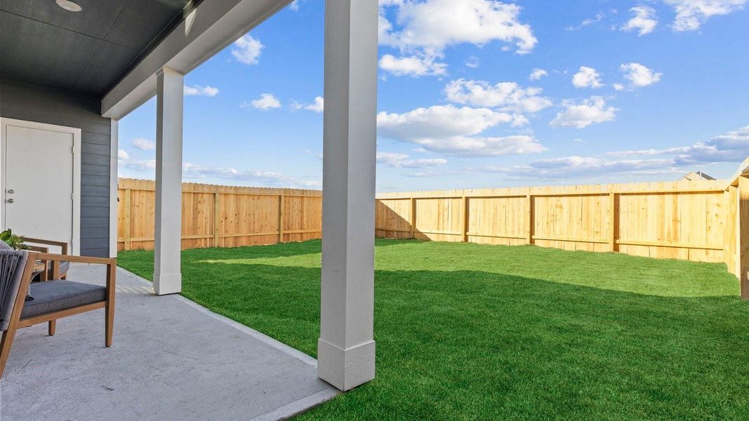 Exterior details and patio area of a home in Legacy Village, Houston (Image 3). Exterior details and patio area of a home in Legacy Village, Houston (Image 3).