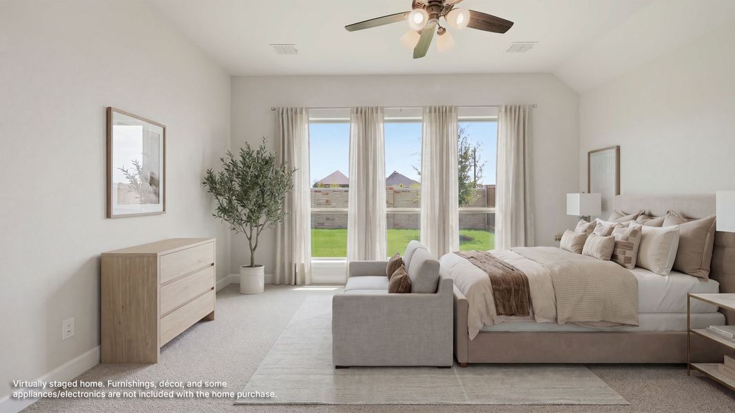 Furnished interior view inside a new home in Trinity Falls, McKinney (Image 10).