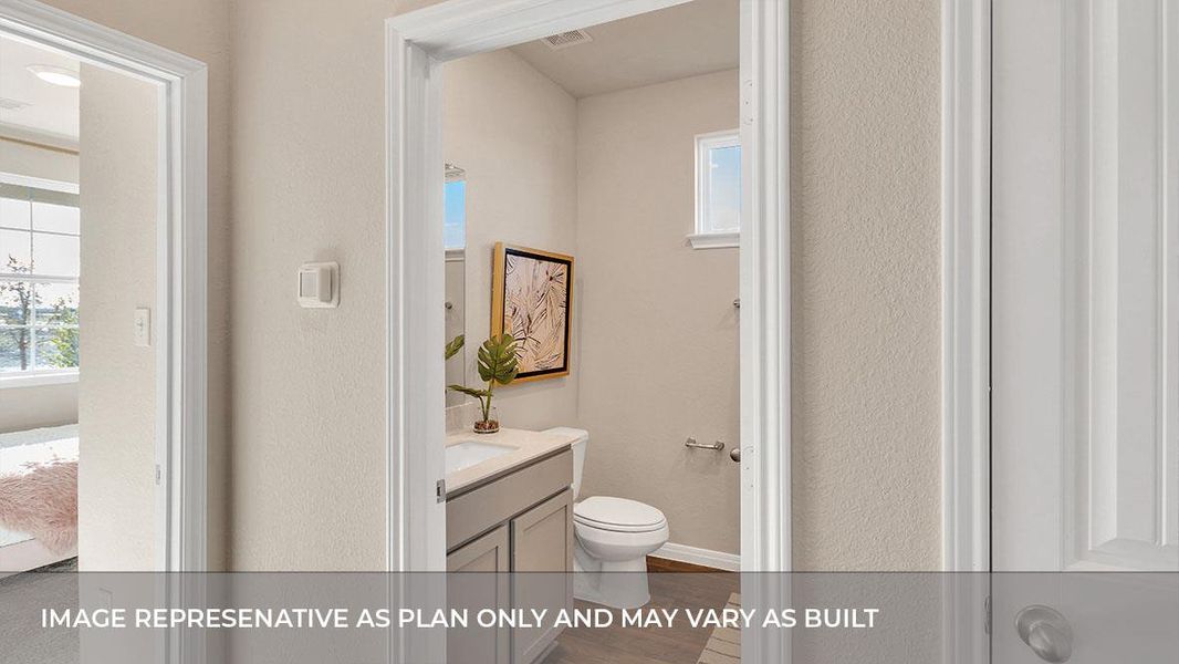 Furnished interior view inside a new home in Prairie Lakes, Buda (Image 13).