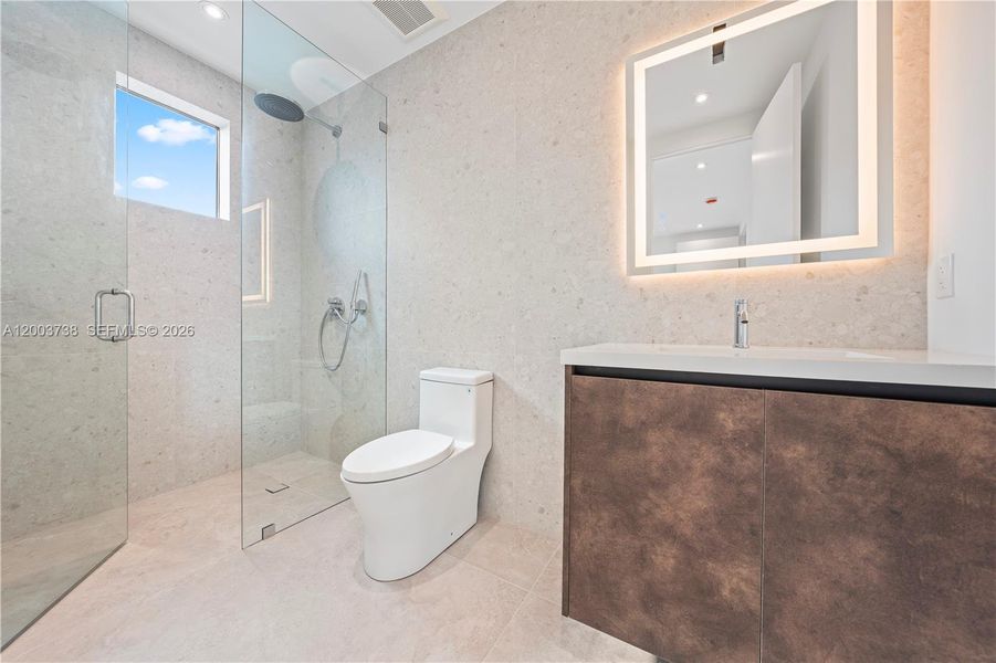 Furnished interior view inside a new home in , Miami (Image 9).