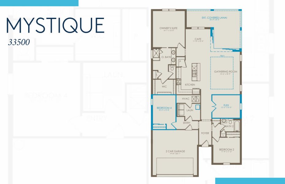 2D floor plan layout of this home in Del Webb Catalina, Lakewood Ranch, FL (Image 3). 2D floor plan layout of this home in Del Webb Catalina, Lakewood Ranch, FL (Image 3).