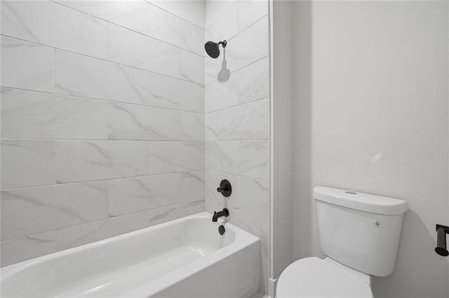 Furnished interior view inside a new home in , White (Image 10).