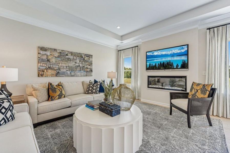 Furnished interior view inside a new home in Jones Ridge, Dallas (Image 28).