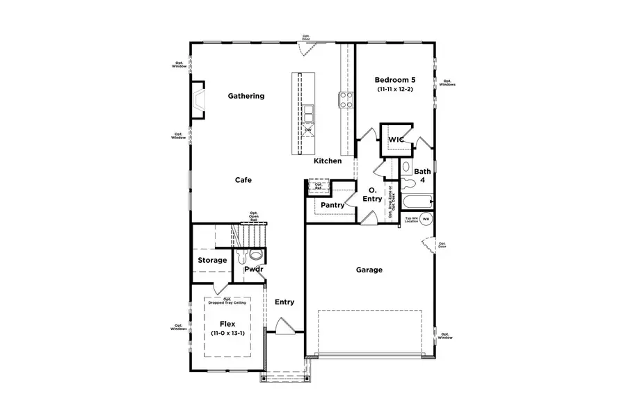 2D floor plan layout for the Brier Creek by DRB Homes in Everson, Snellville, GA (Image 4). 2D floor plan layout for the Brier Creek by DRB Homes in Everson, Snellville, GA (Image 4).