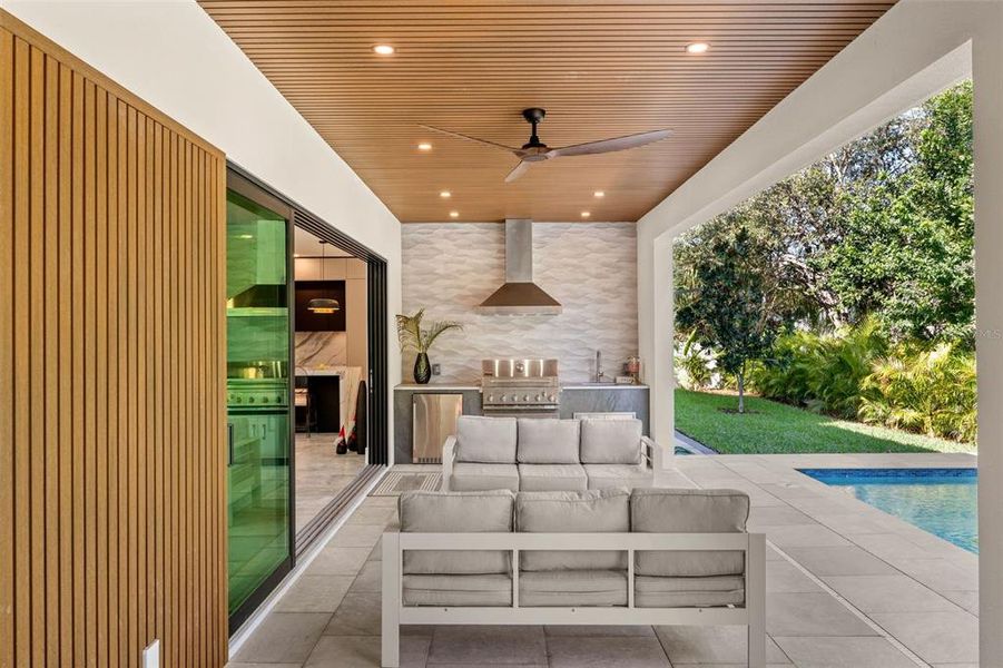 Exterior details and patio area of a home in , Sarasota (Image 31).