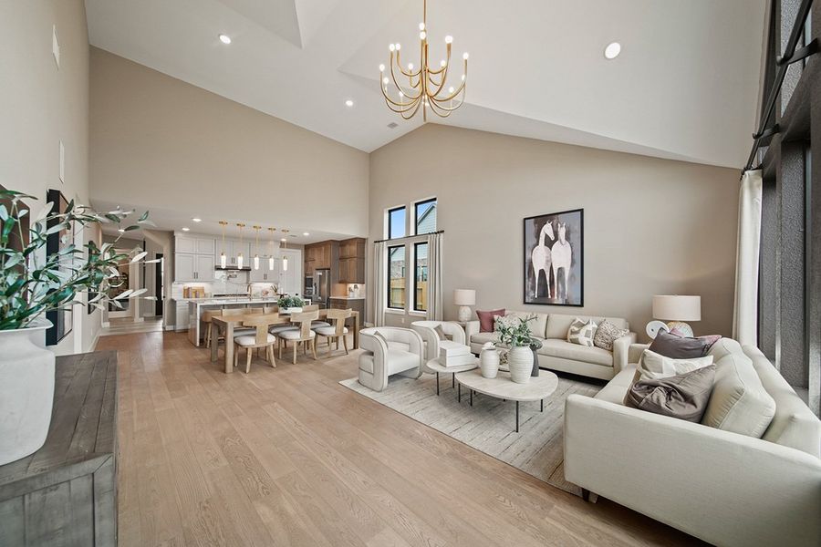 Furnished interior view inside a new home in Grange 45', Katy (Image 22).