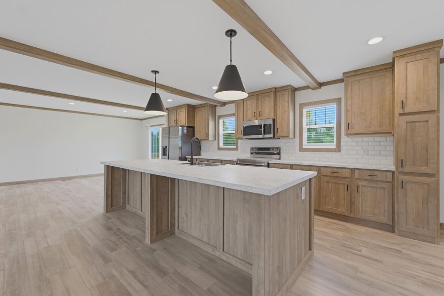 Furnished interior view inside a new home in , Cross (Image 13).