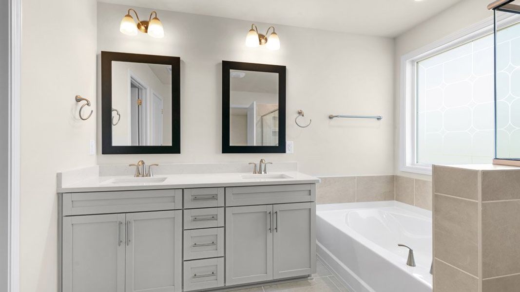 Furnished interior view inside a new home in Lybrook Village, Advance (Image 7).