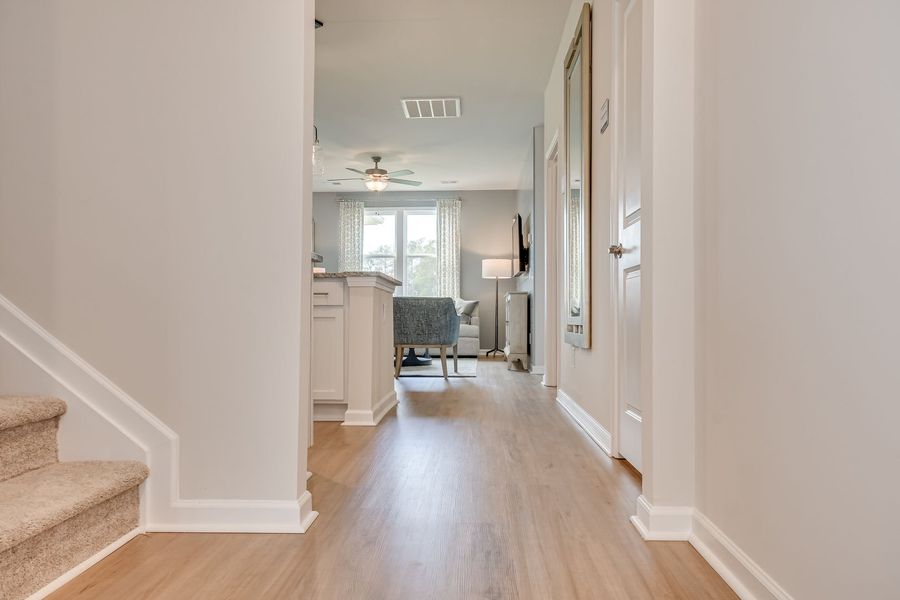 Representative unfurnished interior of a home built from the The Easton by Stanley Martin Homes in Providence at Trolley Run Station, Aiken (Image 24). Representative unfurnished interior of a home built from the The Easton by Stanley Martin Homes in Providence at Trolley Run Station, Aiken (Image 24).