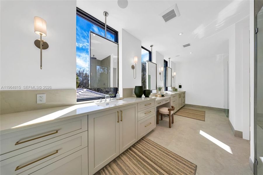 Furnished interior view inside a new home in , Miami (Image 48). Furnished interior view inside a new home in , Miami (Image 48).