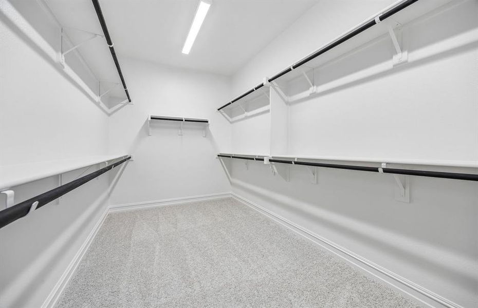 Owners bedroom with walk-in closet Owners bedroom with walk-in closet