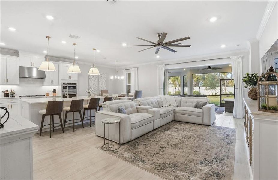Furnished interior view inside a new home in Esplanade at Artisan Lakes, Palmetto (Image 12).