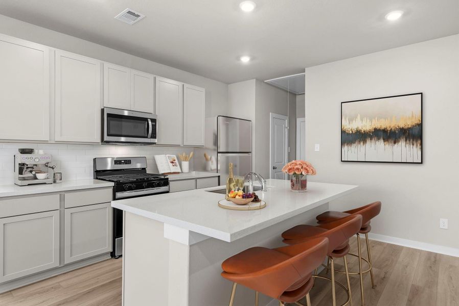 Furnished interior view inside a new home in Windrose Green, Angleton (Image 6).