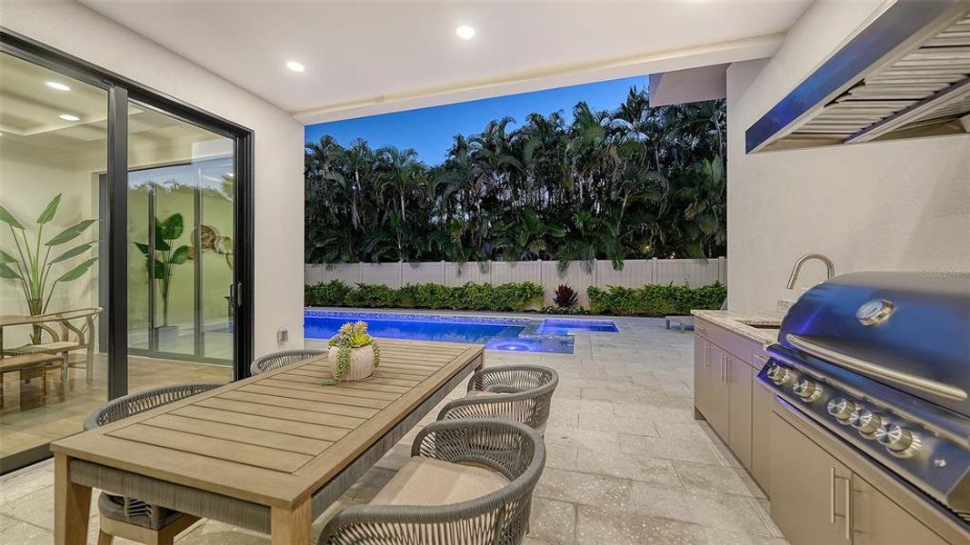 Exterior details and patio area of a home in , Sarasota (Image 39).