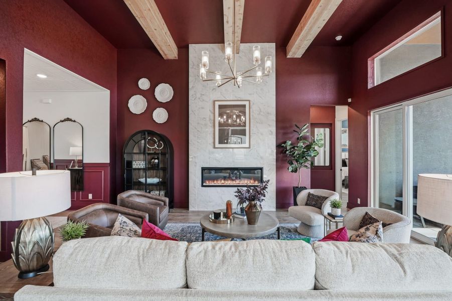 Representative furnished interior of a home built from the Rivers – 60/65’s by Chesmar Homes in Prominence, San Antonio (Image 4). Representative furnished interior of a home built from the Rivers – 60/65’s by Chesmar Homes in Prominence, San Antonio (Image 4).