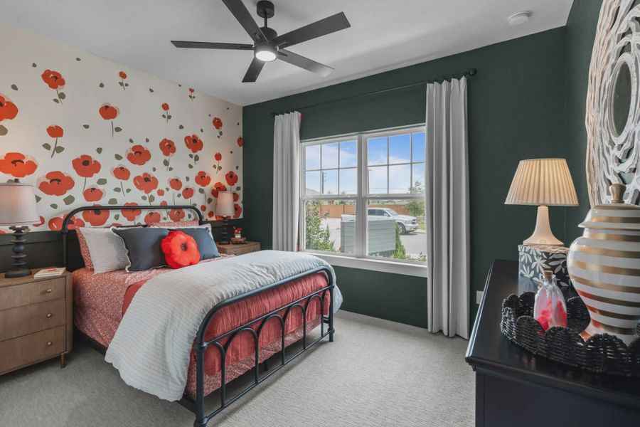 Representative furnished interior of a home built from the Morgan by Chesmar Homes in Esperanza 50's, Boerne (Image 12).