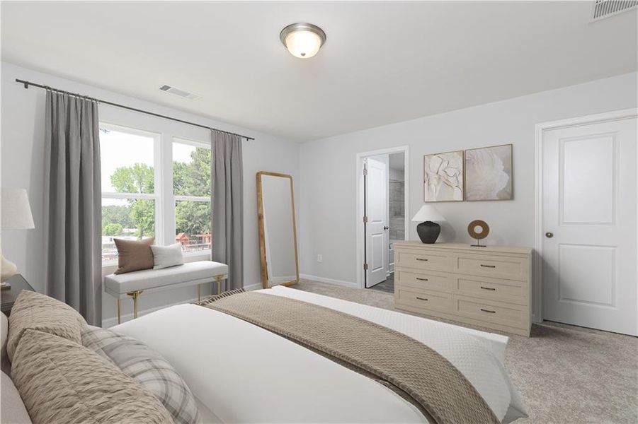 Furnished interior view inside a new home in Annsbury Park, Lilburn (Image 6).