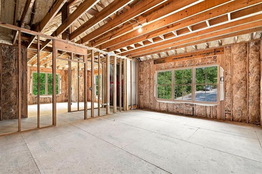 In-progress construction of a new home in , Roswell, GA (Image 84).