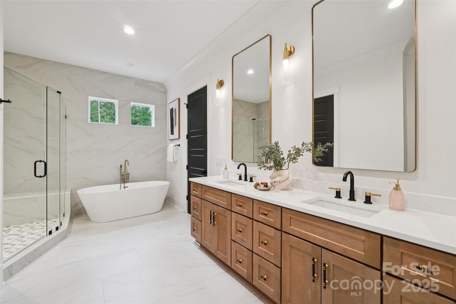 Furnished interior view inside a new home in , Charlotte (Image 31).