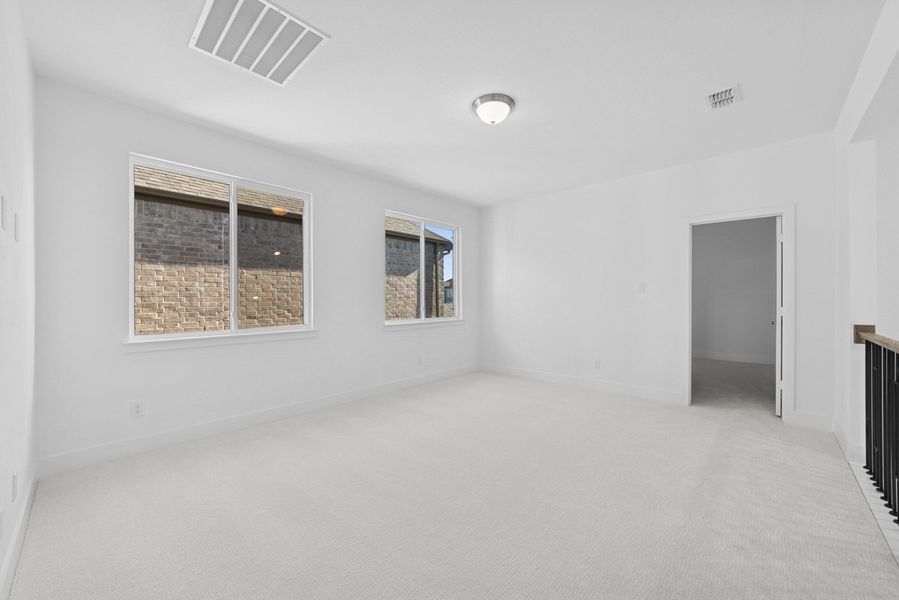 Representative unfurnished interior of a home built from the Adonia by Landon Homes in Fields - East Village, Frisco (Image 17). Representative unfurnished interior of a home built from the Adonia by Landon Homes in Fields - East Village, Frisco (Image 17).