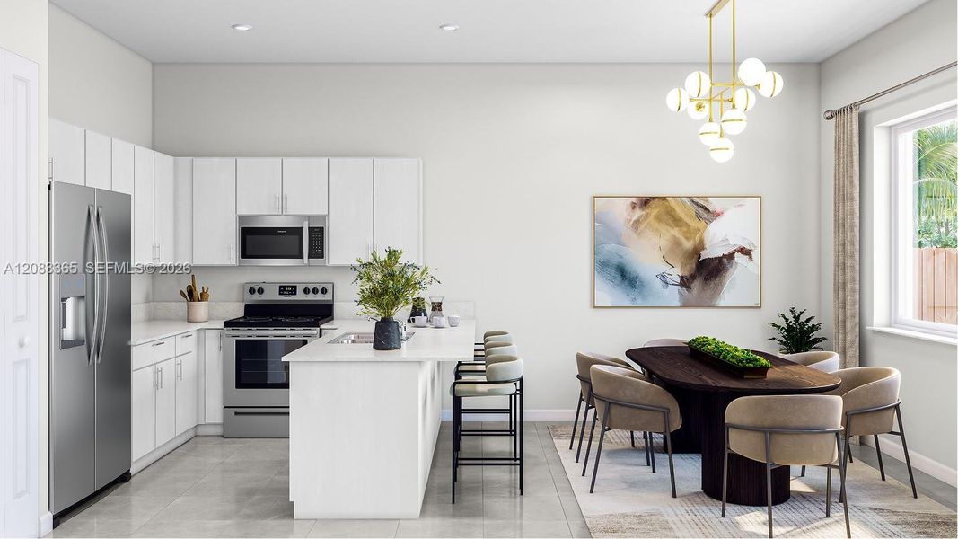 Furnished interior view inside a new home in Aria Park, Homestead (Image 4).