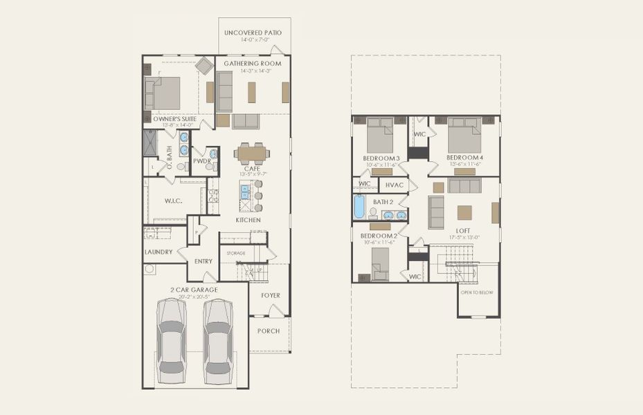 2D floor plan layout of this home in Clearhaven, Princeton, TX (Image 5).