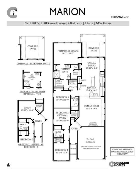 2D floor plan layout of this home in Wildrye 45', Waller, TX (Image 7).