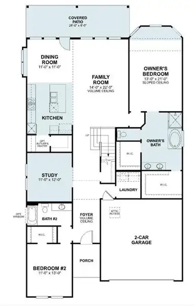 2D floor plan layout of this home in Aster Park, McKinney, TX (Image 3).