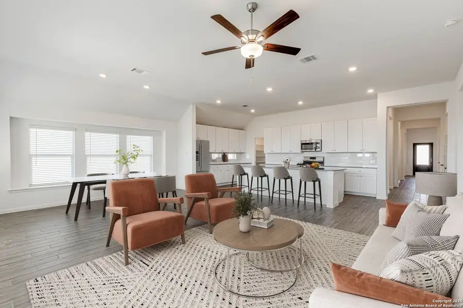 Furnished interior view inside a new home in Johnson Ranch: Brookstone II Collection, Bulverde (Image 9).