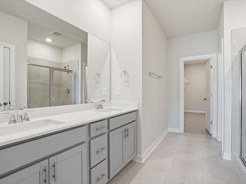 Furnished interior view inside a new home in Village at White Pine, Pendleton (Image 5).
