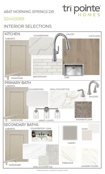 Sample of building materials used in homes in Woodson’s Reserve, Spring (Image 18).