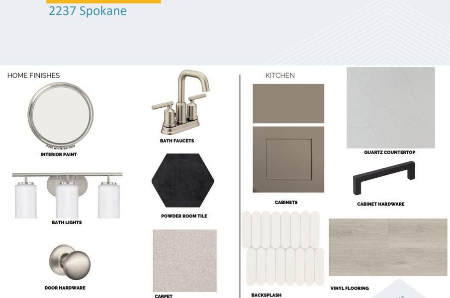 Sample of building materials used in homes in Cedar Brook, Leander (Image 3).