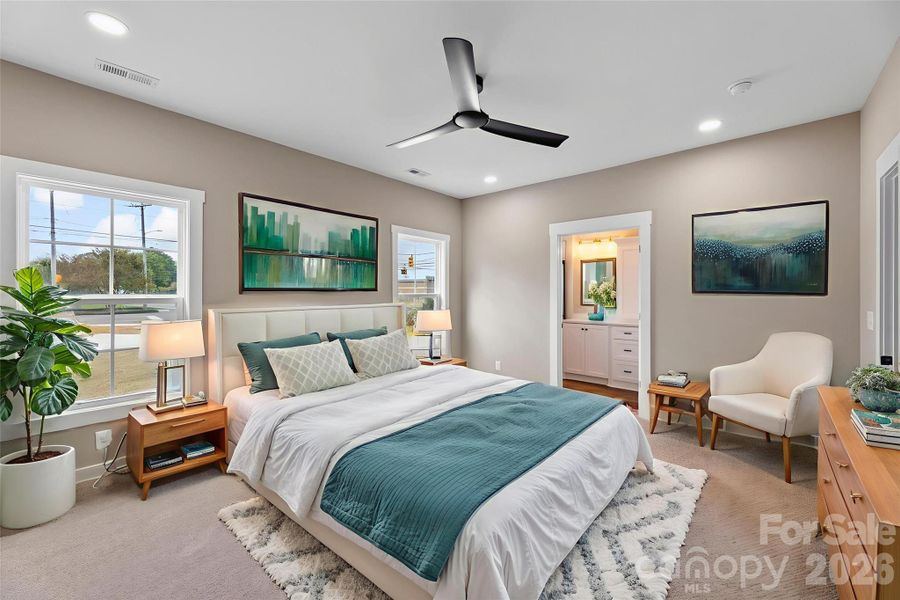 Furnished interior view inside a new home in , Kings Mountain (Image 7). Furnished interior view inside a new home in , Kings Mountain (Image 7).