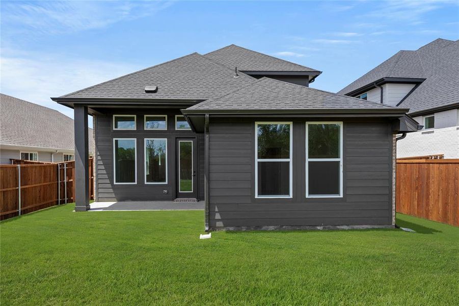 Front exterior of a new home in Creekside, Royse City, TX, highlighting curb appeal (Image 24). Front exterior of a new home in Creekside, Royse City, TX, highlighting curb appeal (Image 24).