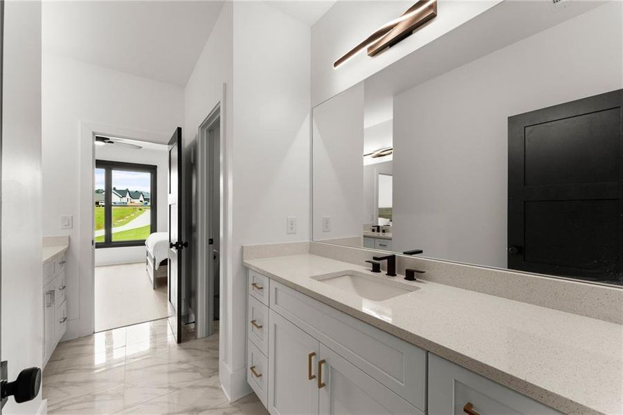 Furnished interior view inside a new home in , Hartwell (Image 53).