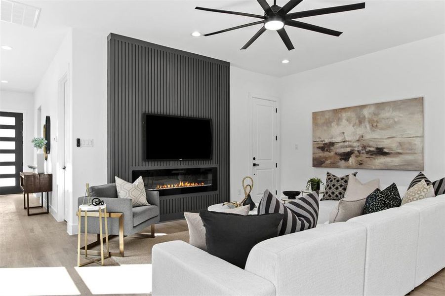 Furnished interior view inside a new home in , Irving (Image 15).